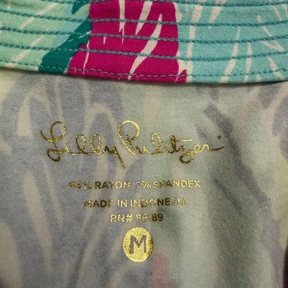 Lilly Pulitzer Multicolor Feather Print Top - Picture 8 of 9